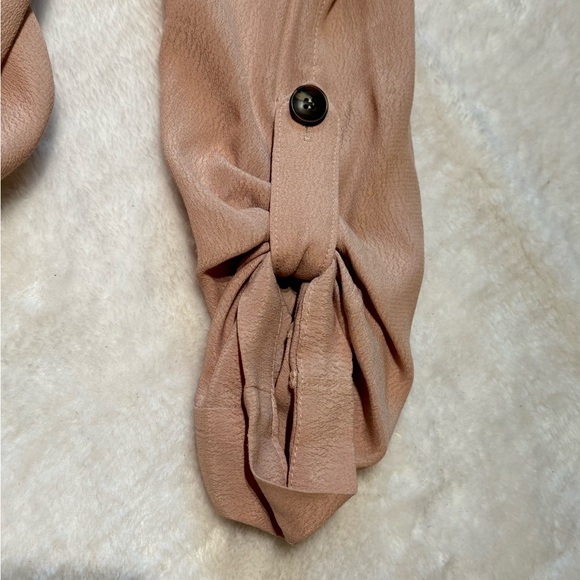 Code x Mode Size Small Open Front Loose Fitting Light Pink Long Blazer w/pockets - Picture 4 of 12